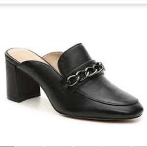 Enzo Angiolini Gillian Heeled Mule with Chain Detail